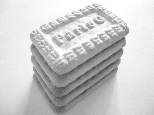 Stack of Parle-G biscuits