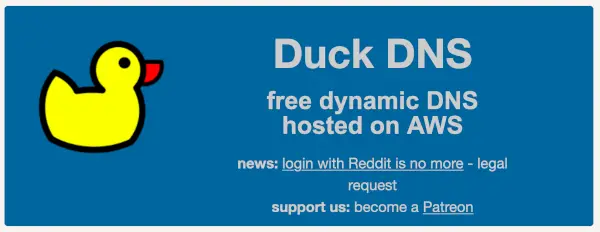 Scammer is using free DNS service Duck DNS