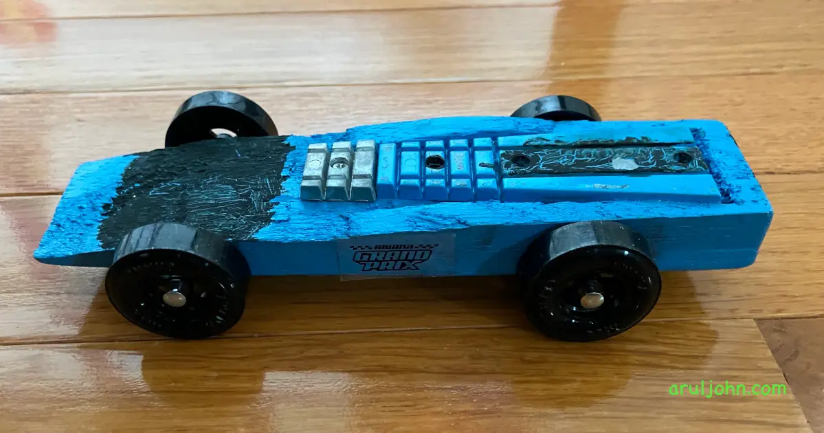 Our son's Awana Grand Prix / Pinewood Derby Car