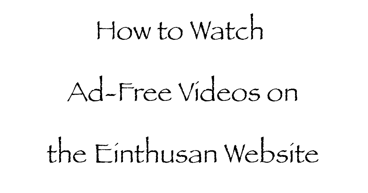 watch einthusan videos without ads