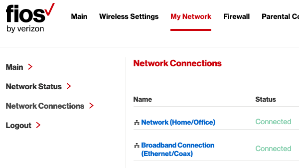 FiOS My Network