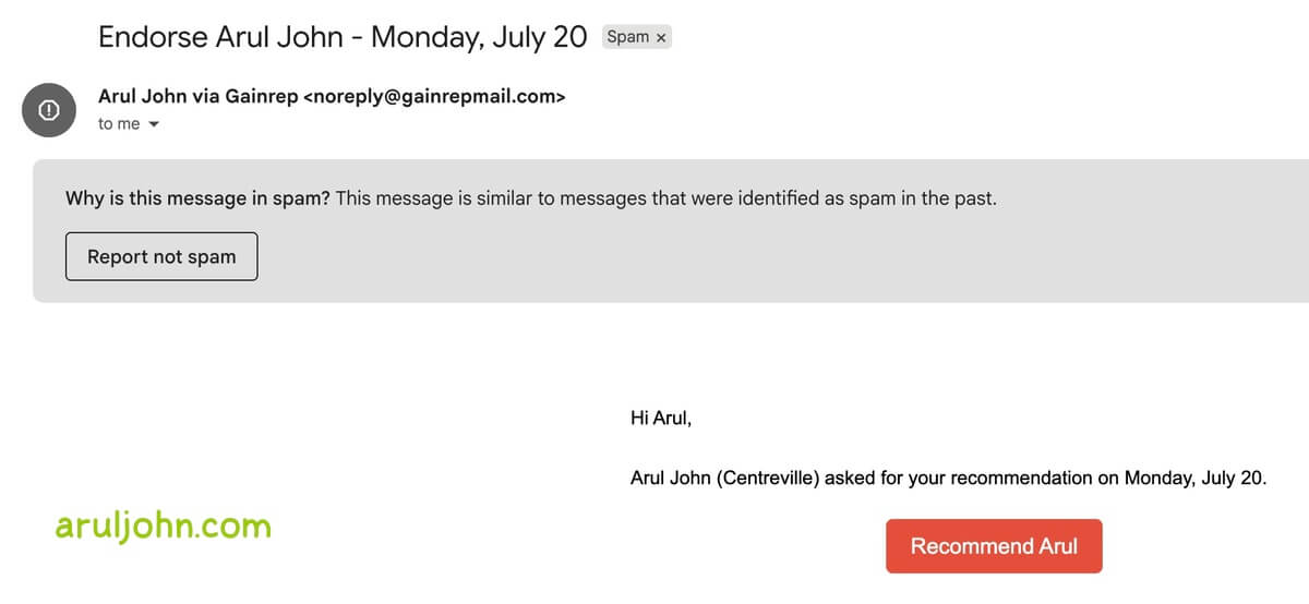 GainRep scam endorsement