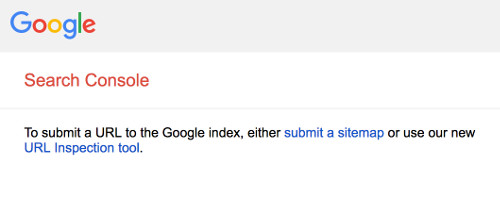 google submit url