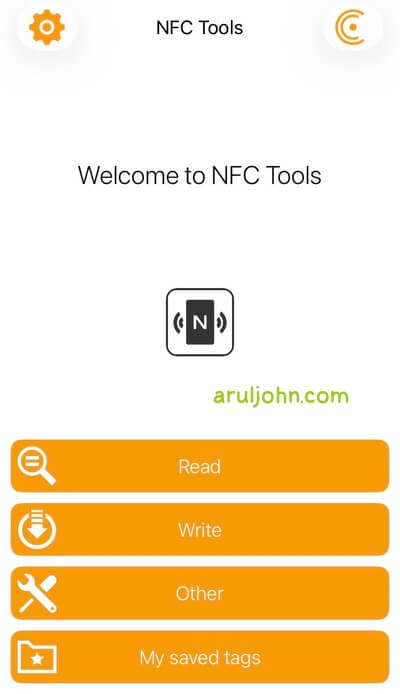 NFC Tools app