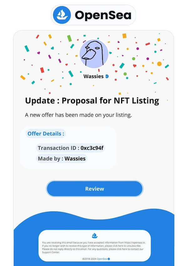 OpenSea scam email