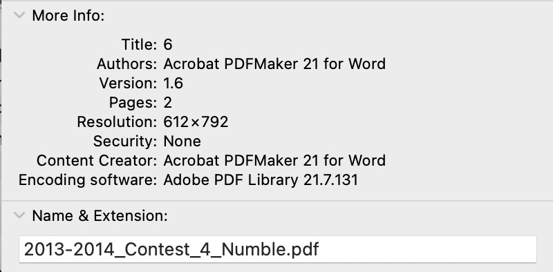 deleted PDF file attribute Where from 