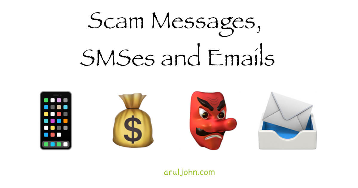 SMS / Text Message scams