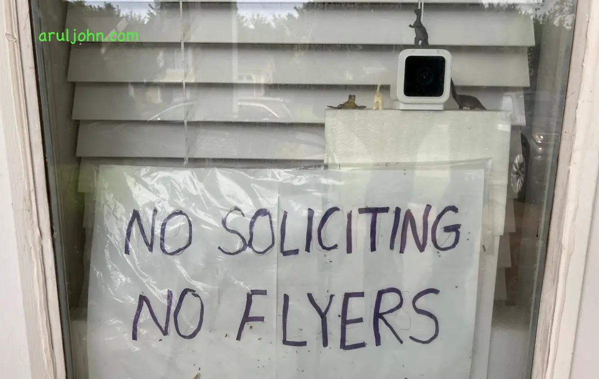 How to get rid of annoying soliciting door-to-door salespeople