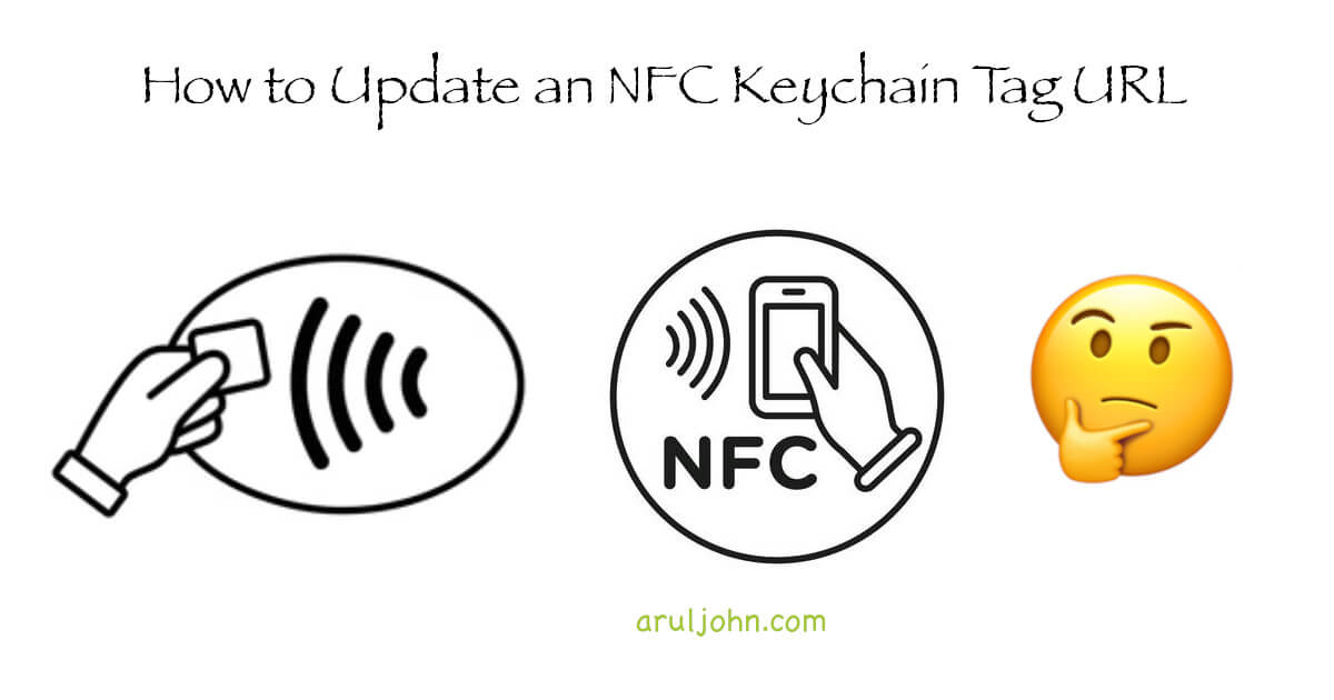 Steps on updating the URL link on an NFC keychain